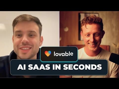 Loveable Co-Founder Builds an AI SaaS in 10 Min
